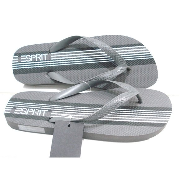 ESPRIT FINN-E Mens Flip Flop Sandals Slate/Charbon Size 11 New - Picture 3 of 5